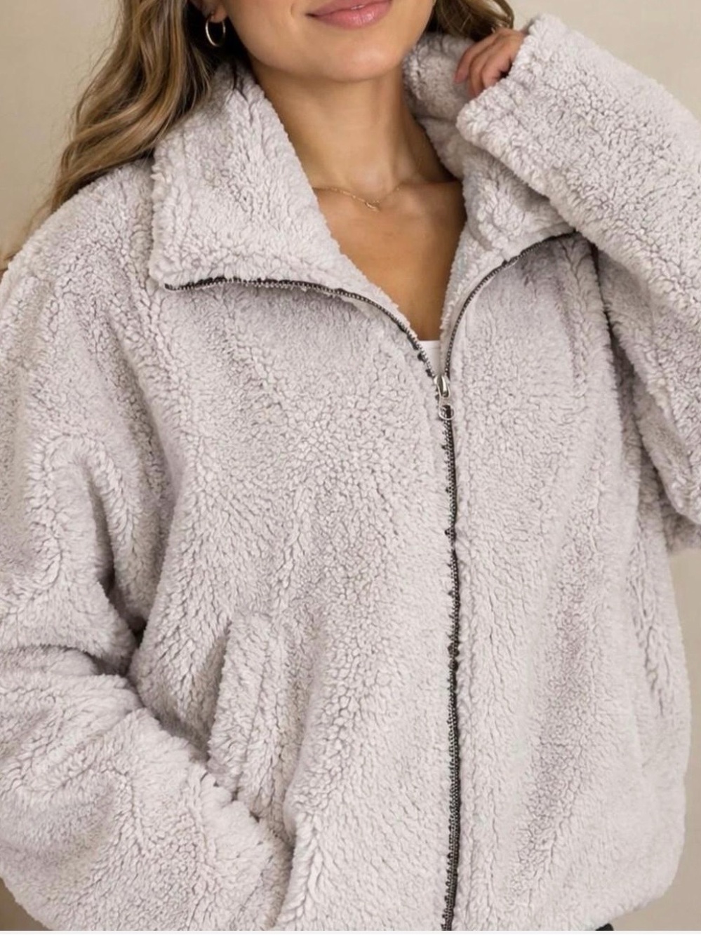 lululemon athletica Plush Full-Zip Teddy Jacket off white